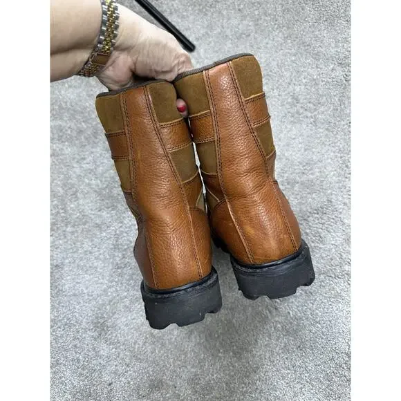 Wolverine Work Boots Mens 13M Brown Leather Lace Up Combat W04217 Slip Resistant - Picture 6 of 12